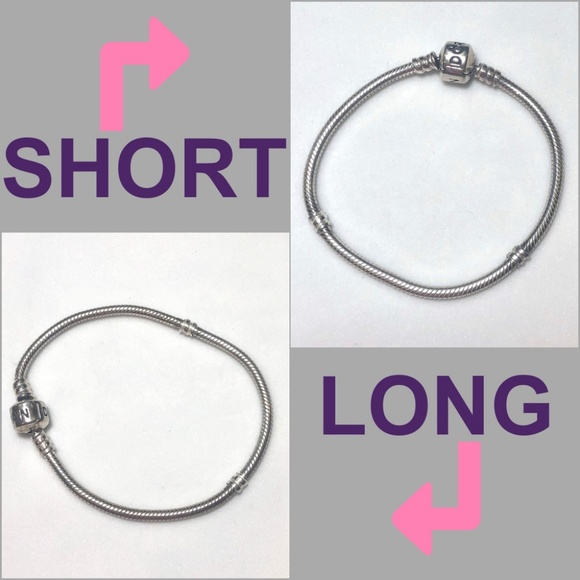 Pandora Sterling Silver Chain Link Clasp Bracelets - Picture 3 of 8